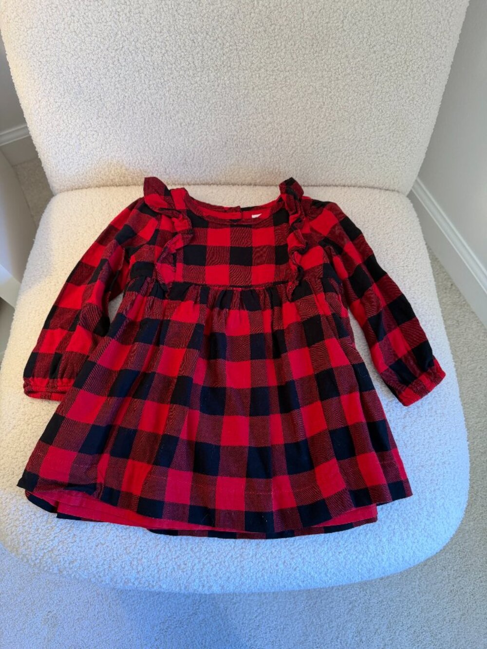 Baby Gap Toddler Buffalo Plaid Christmas Dress – Size: 18–24 Months